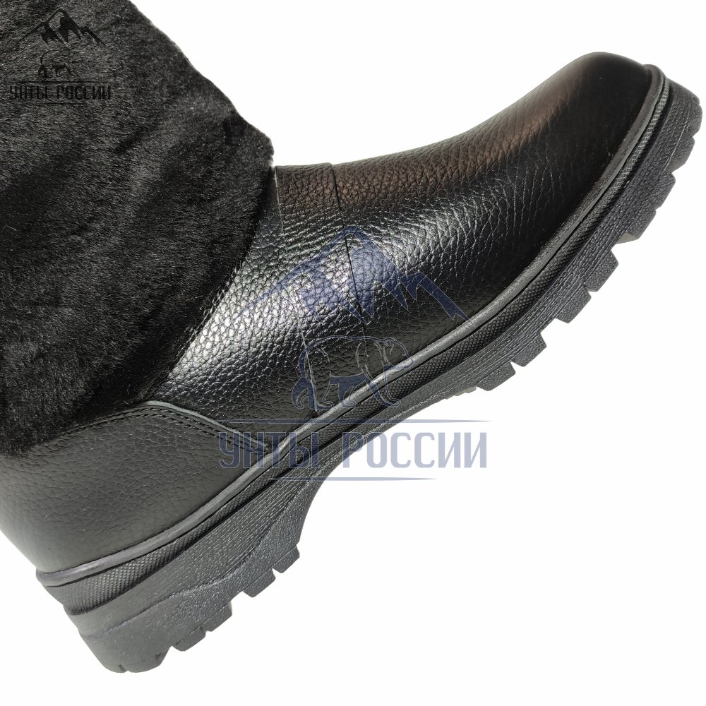 Унты мужские короткие, полностью натуральные, литая подошва, серия «Варяг»